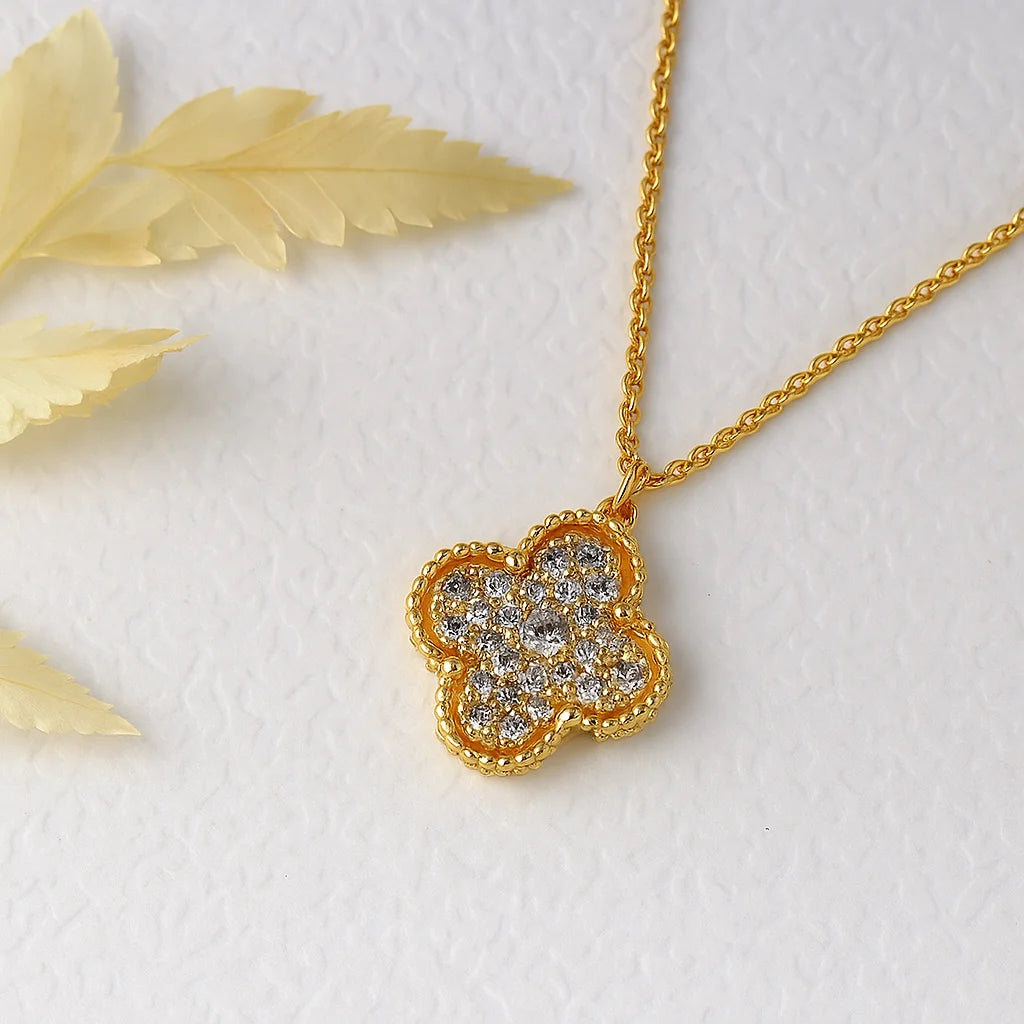 Golden Clover Necklace