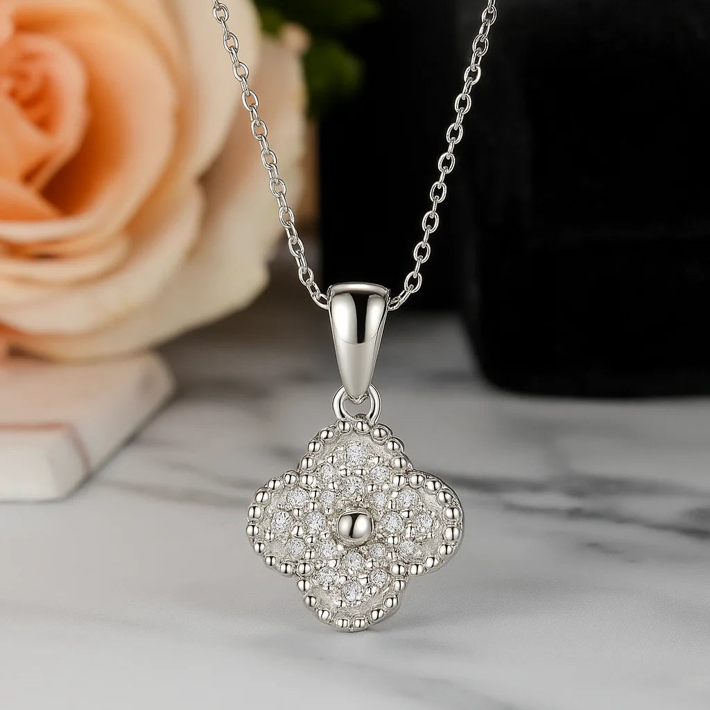 Silver Clover Necklace