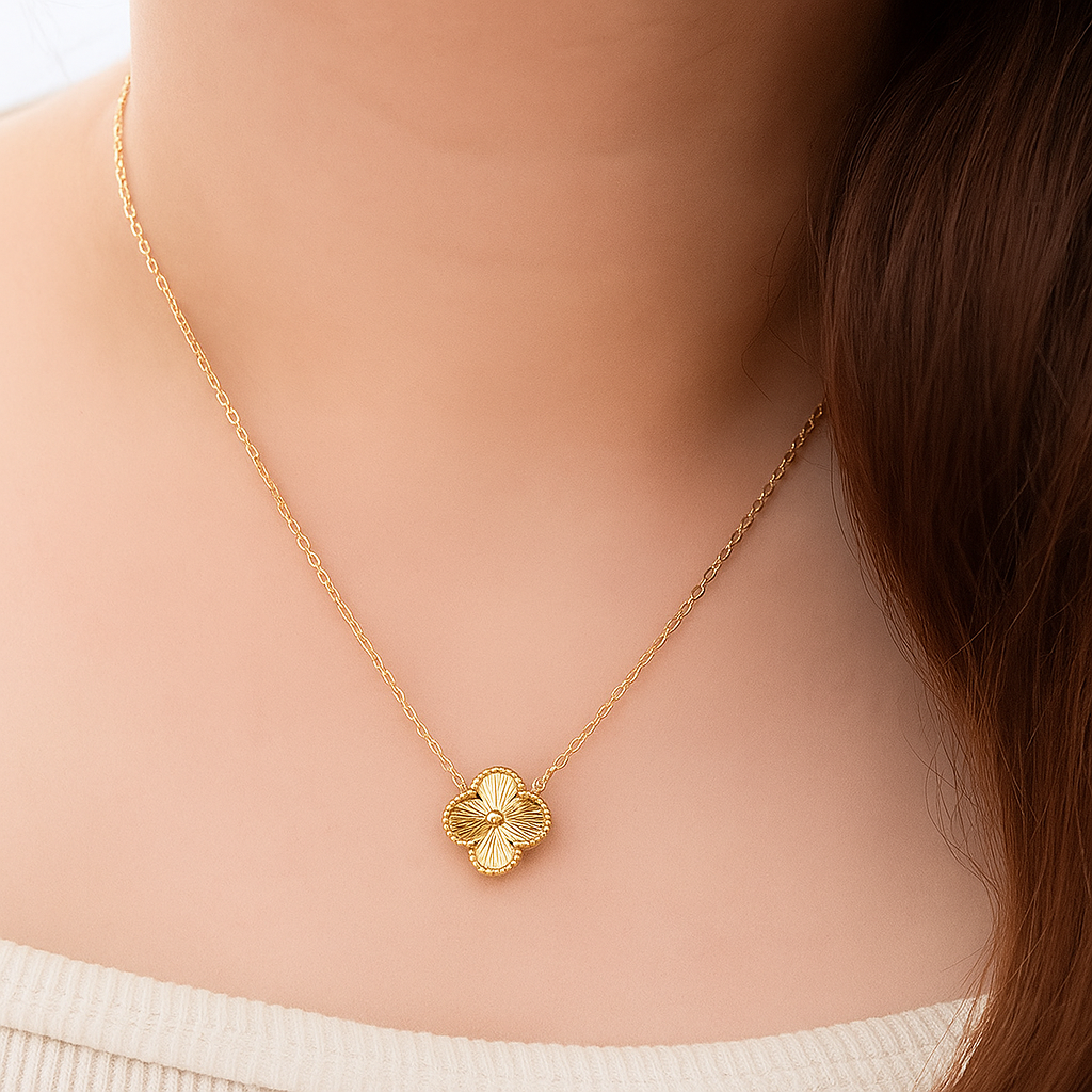 Gold Clover Necklace