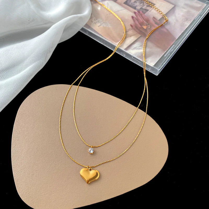 Stone Heart Necklace