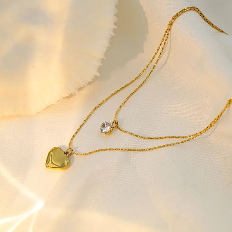 Stone Heart Necklace