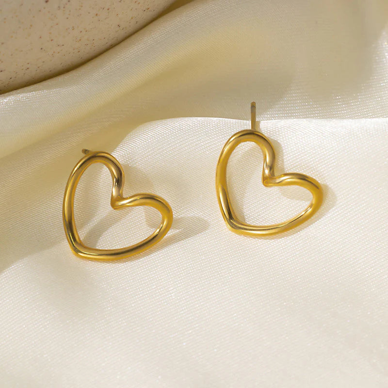 Hollow Heart Earrings