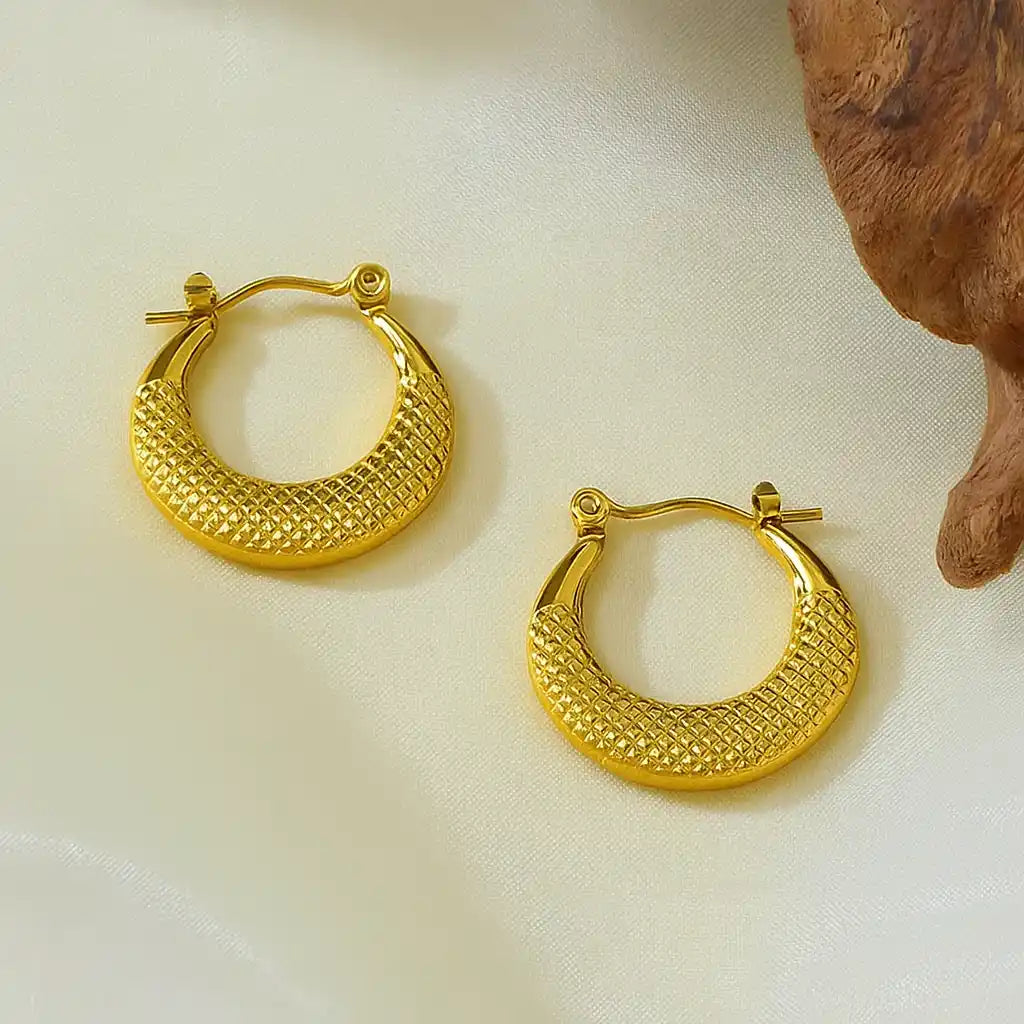 Fish Skin Hoops